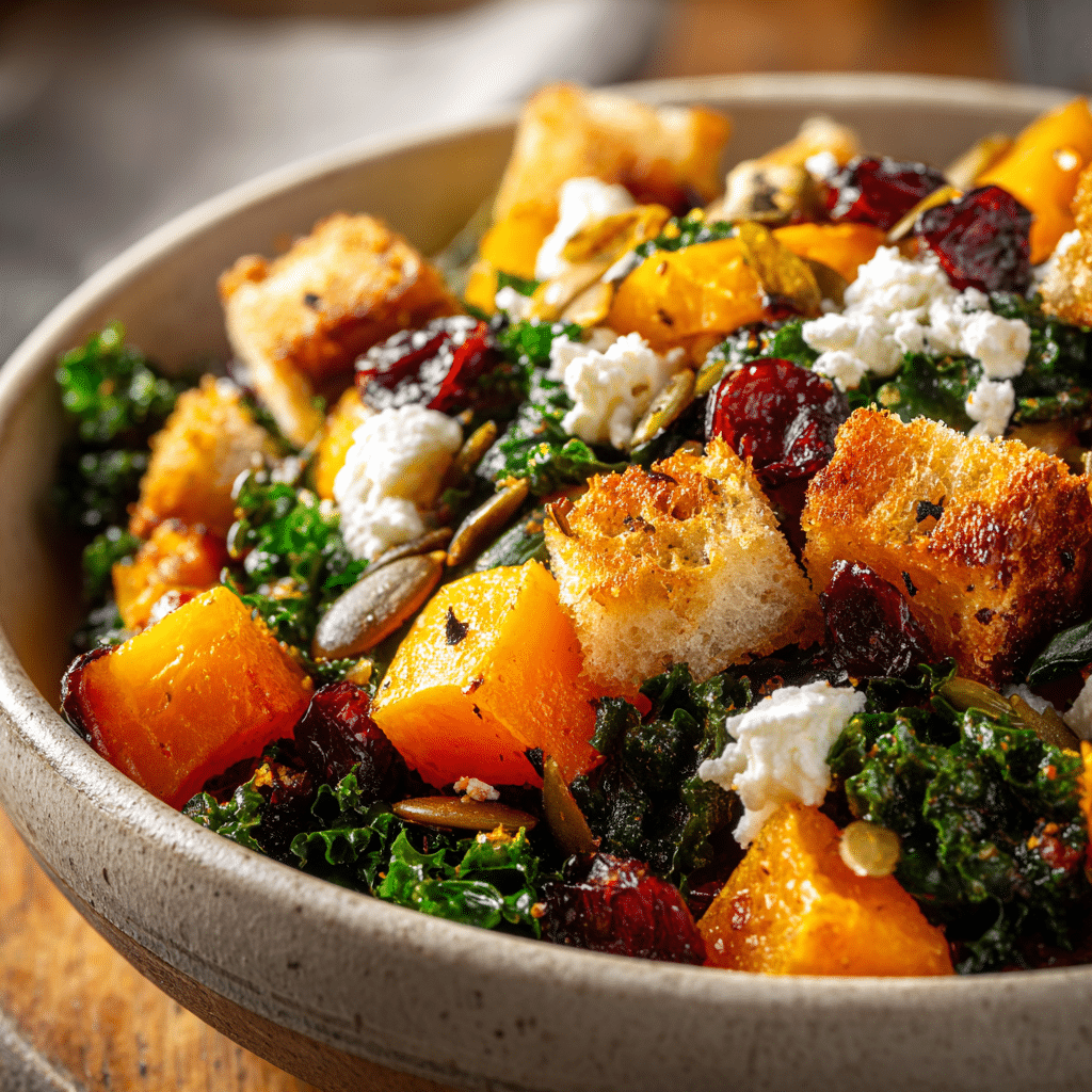 Roasted Pumpkin Panzanella Salad Recipe - Recipe Image