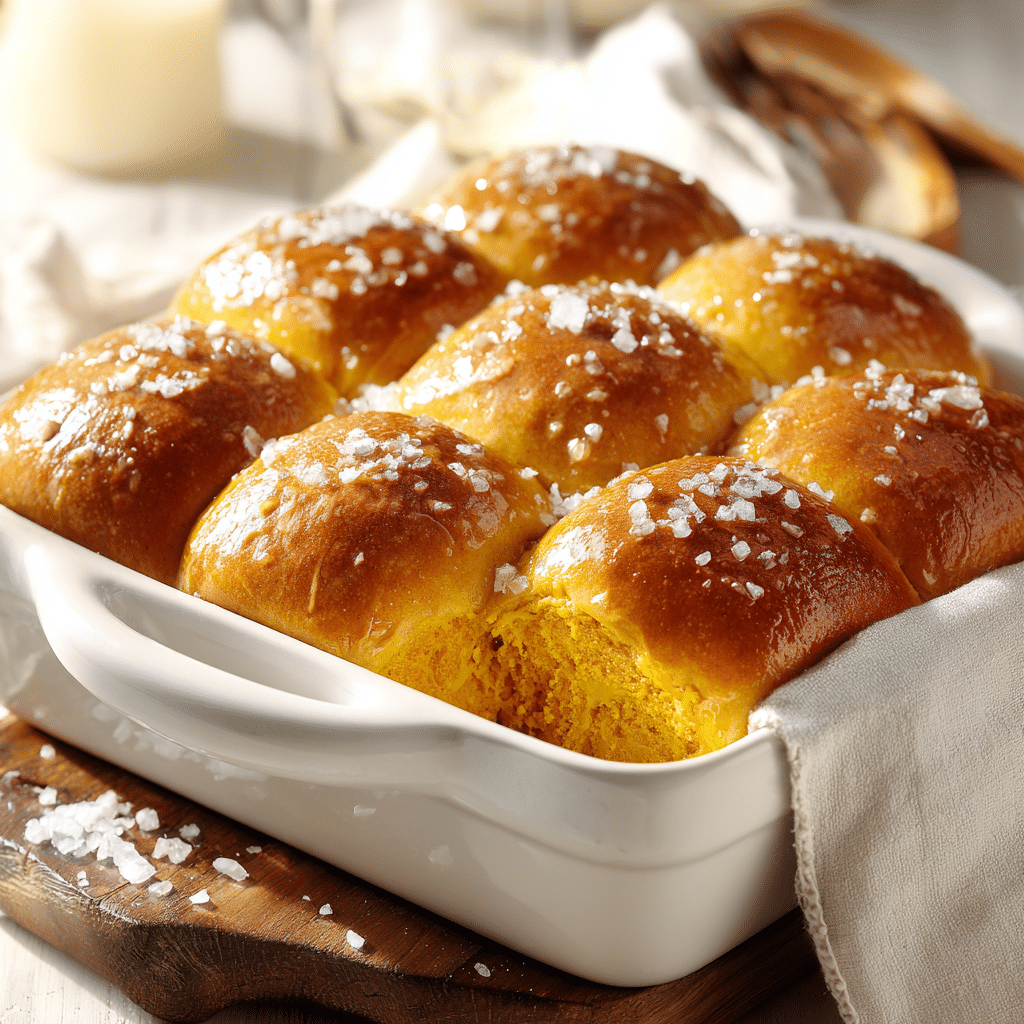 Pumpkin Parker House Rolls Recipe - Recipe Image
