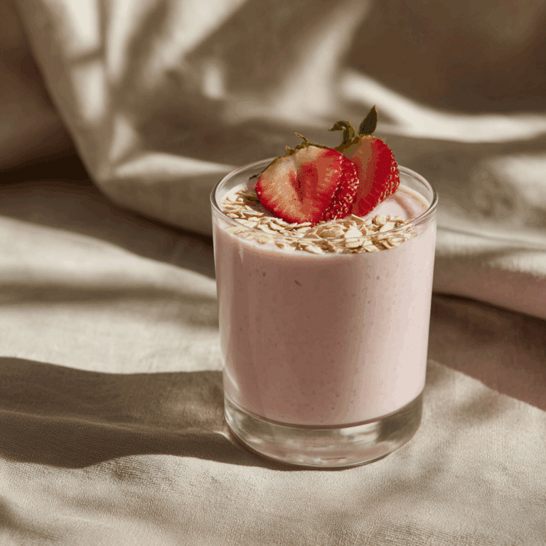 Strawberry Oat Breakfast Shake Recipe