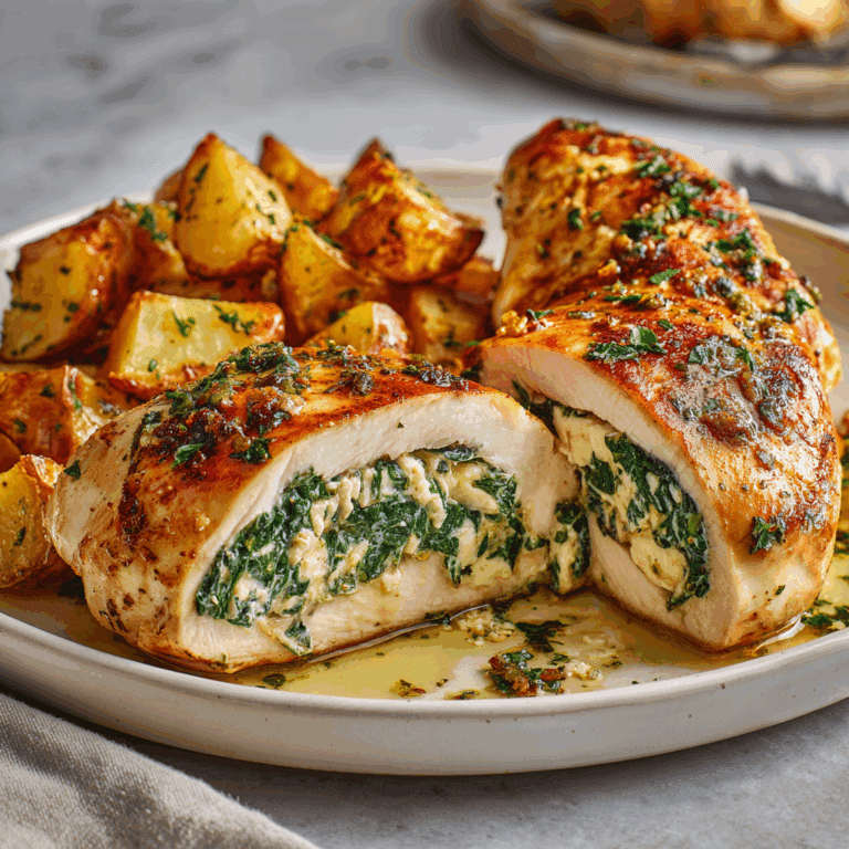 Spinach and Feta Stuffed Chicken Breast Recipe