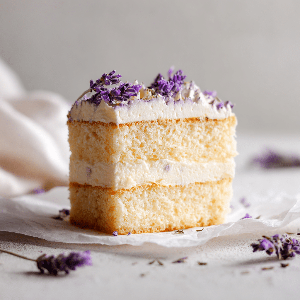 Lavender Vanilla Cloud Cake Recipe - Recipe Image