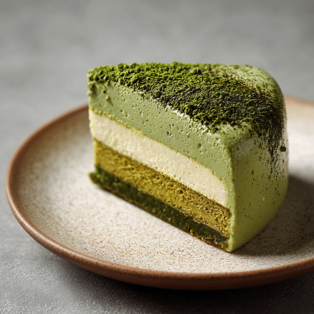 Matcha Green Tea Mousse Cake Recipe - Recipe Image