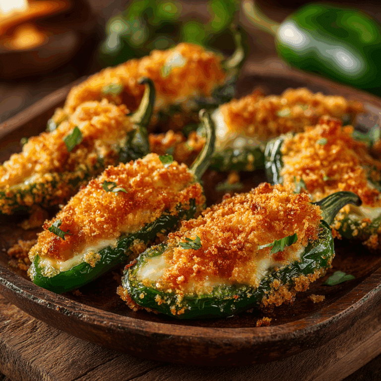 Stuffed Jalapeño Poppers — Crispy & Cheesy Recipe