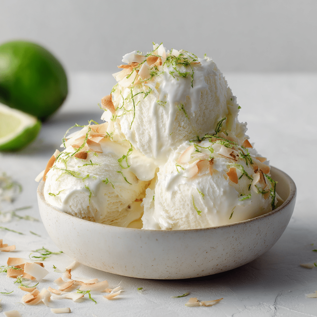 Lime Coconut Cream Ice Cream Recipe