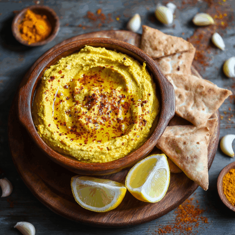 Golden Turmeric Hummus Recipe