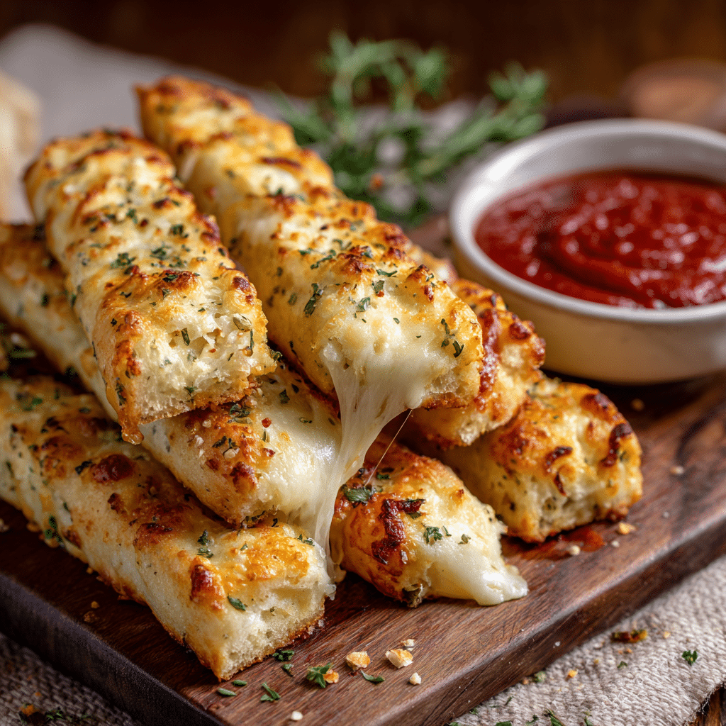 Cheesy Garlic Breadsticks Recipe - Recipe Image