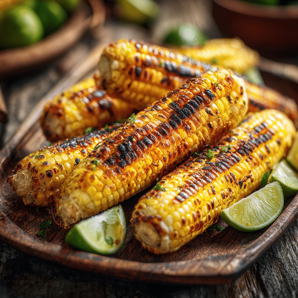 Chili Lime Grilled Corn Recipe - Recipe Image