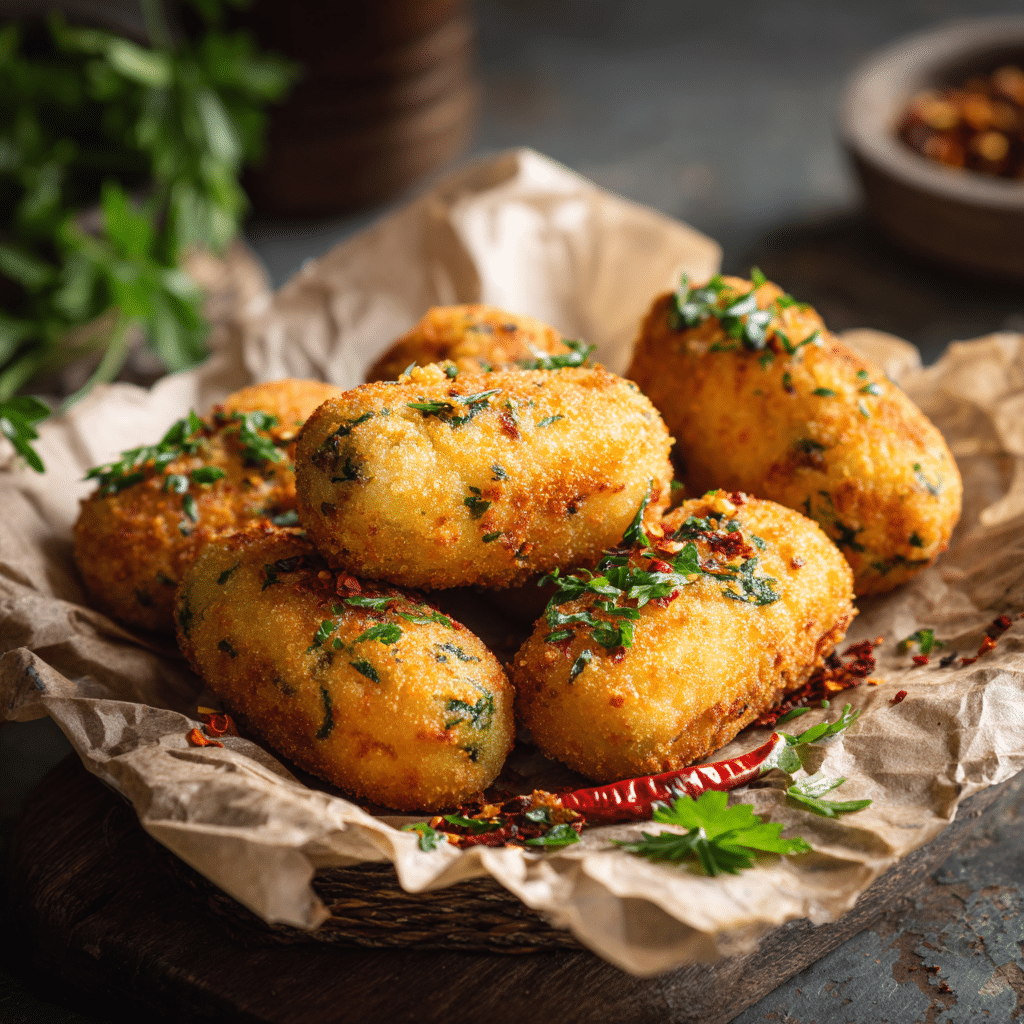 Spicy Potato Croquettes Recipe - Recipe Image