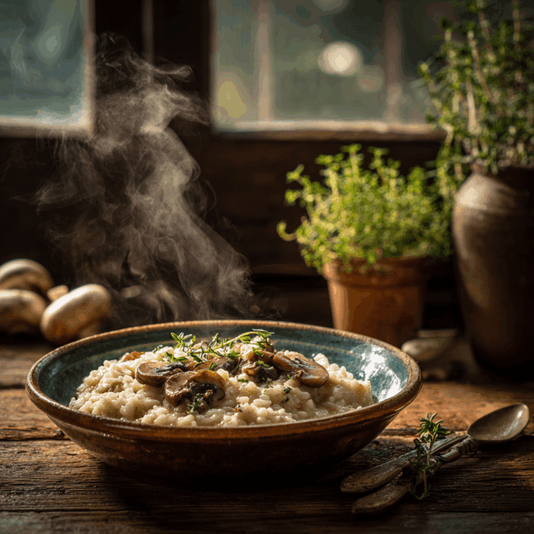 Mushroom and Thyme Risotto