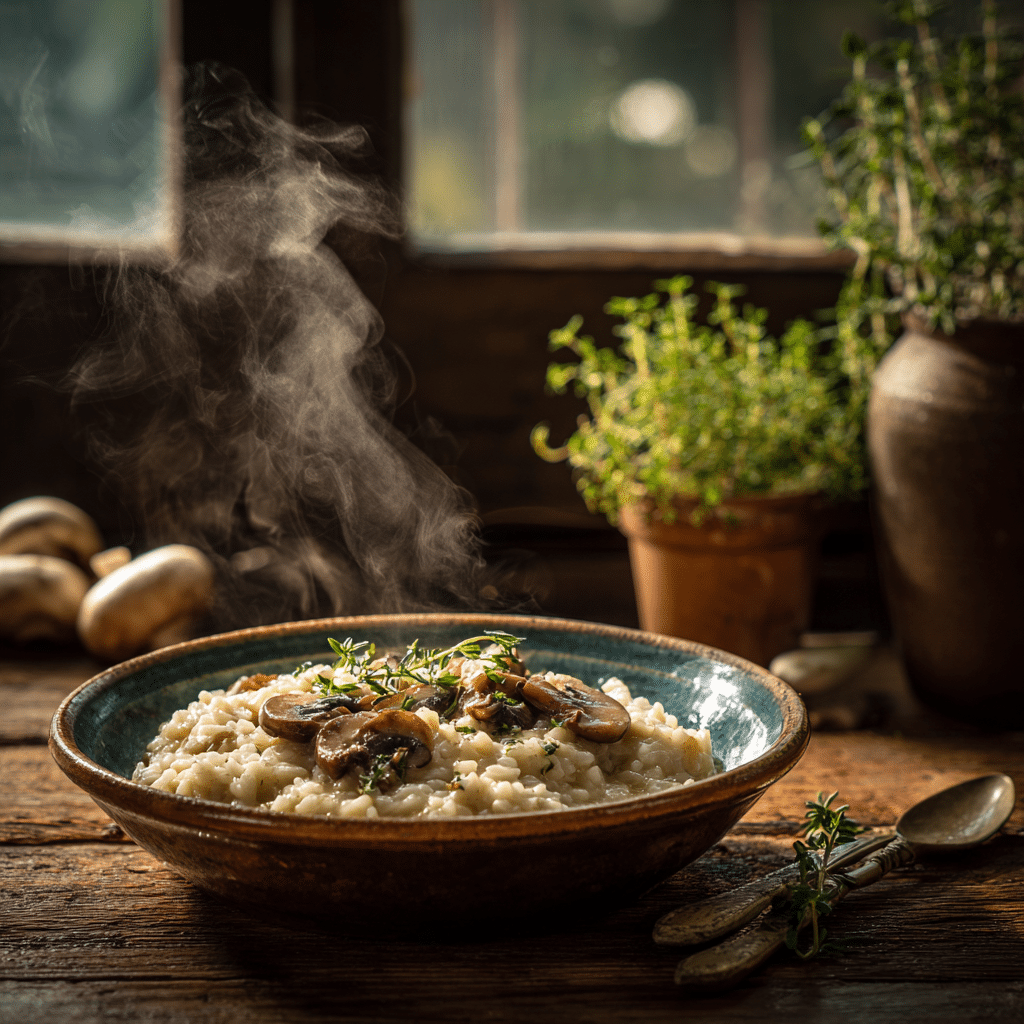 Mushroom and Thyme Risotto