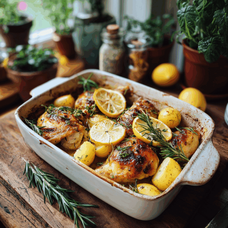 Baked Lemon Chicken and Potatoes