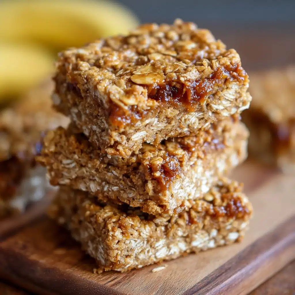 Peanut Butter Banana Energy Bars Recipe - Recipe Image