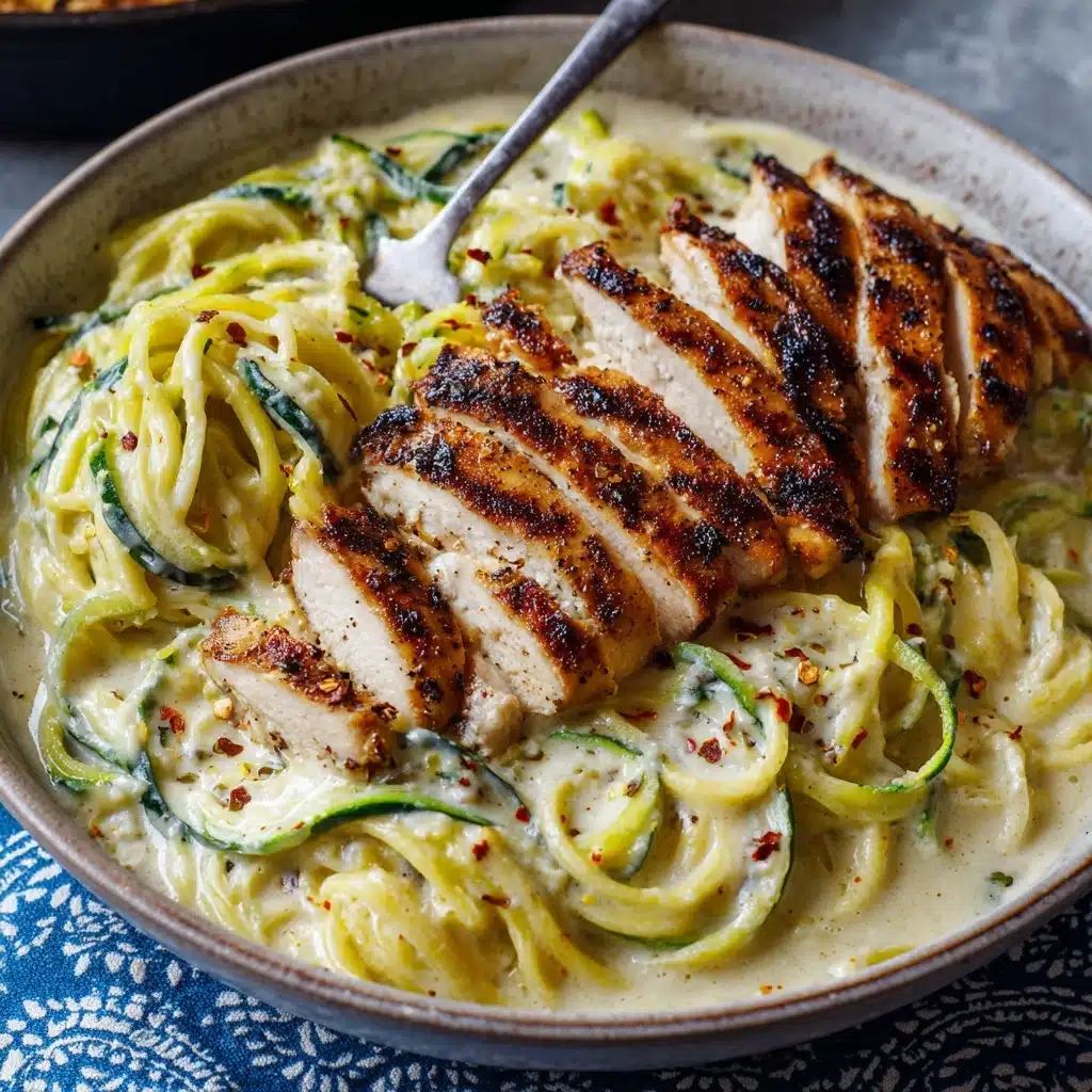 Zucchini Noodle Chicken Alfredo Recipe