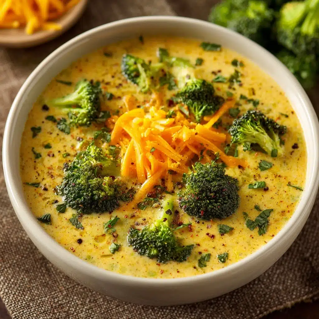 HIGH PROTEIN BROCCOLI CHEDDAR SOUP Recipe - Recipe Image