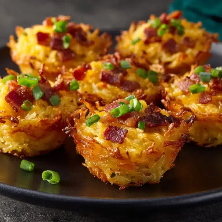 Cheesy Turkey Bacon & Hash Brown Bites Recipe