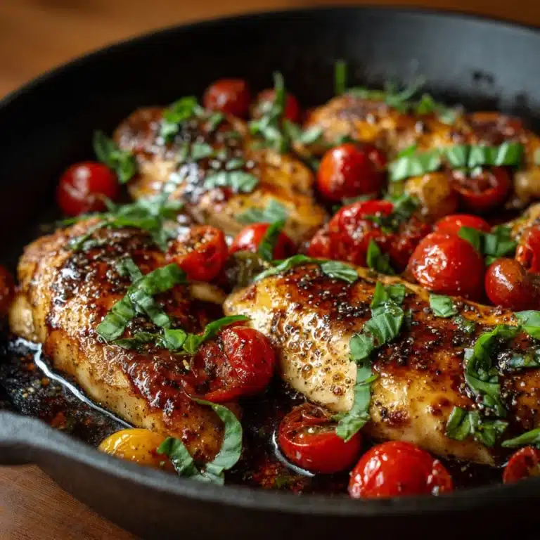 One Pan Balsamic Chicken Recipe