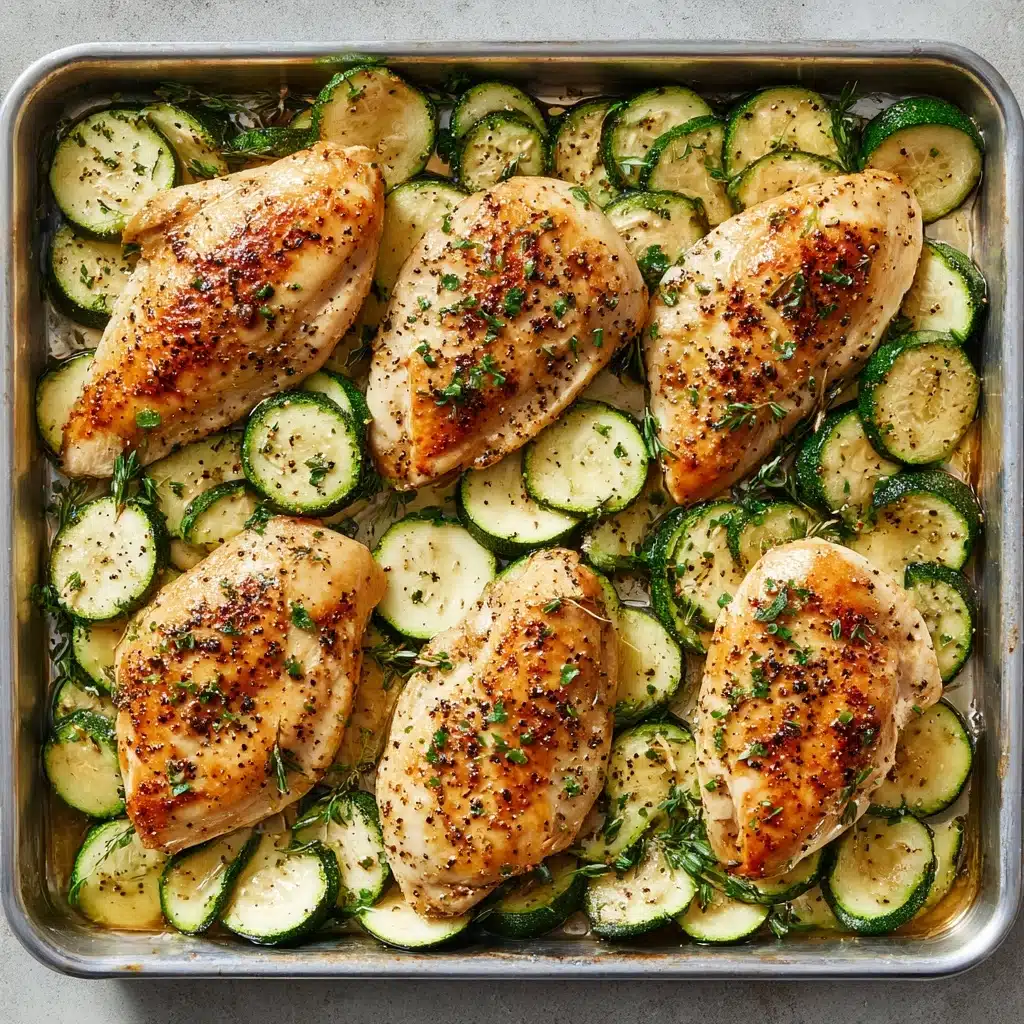 Easy Baked Chicken and Zucchini Recipe - Recipe Image
