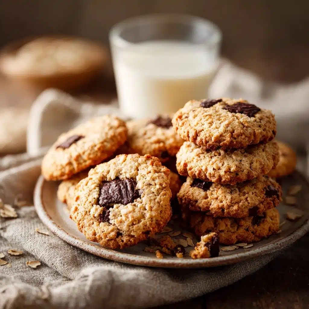 Dark Chocolate Chunk Oat Cookies Recipe - Recipe Image