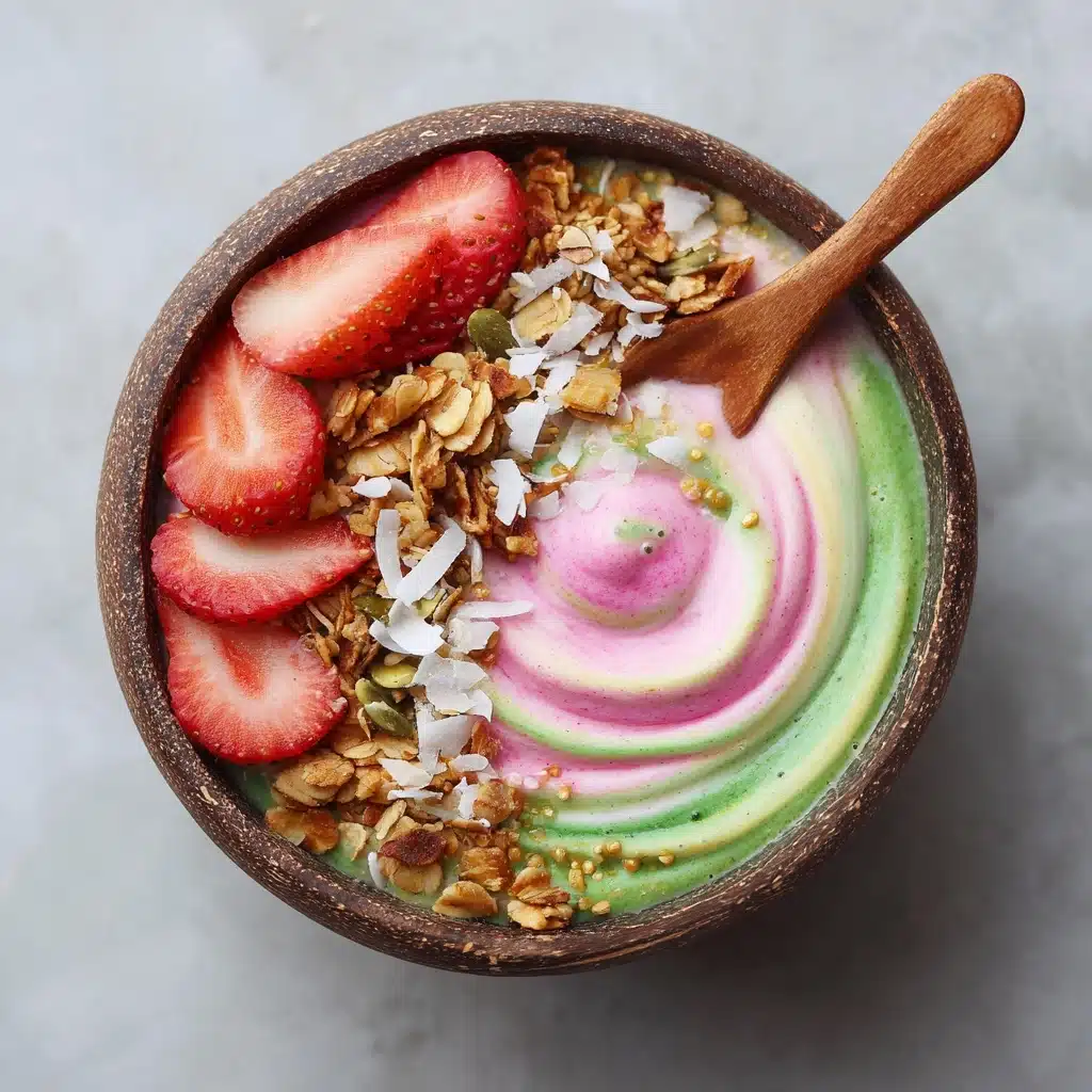 Strawberry Matcha Smoothie Bowl Recipe - Recipe Image