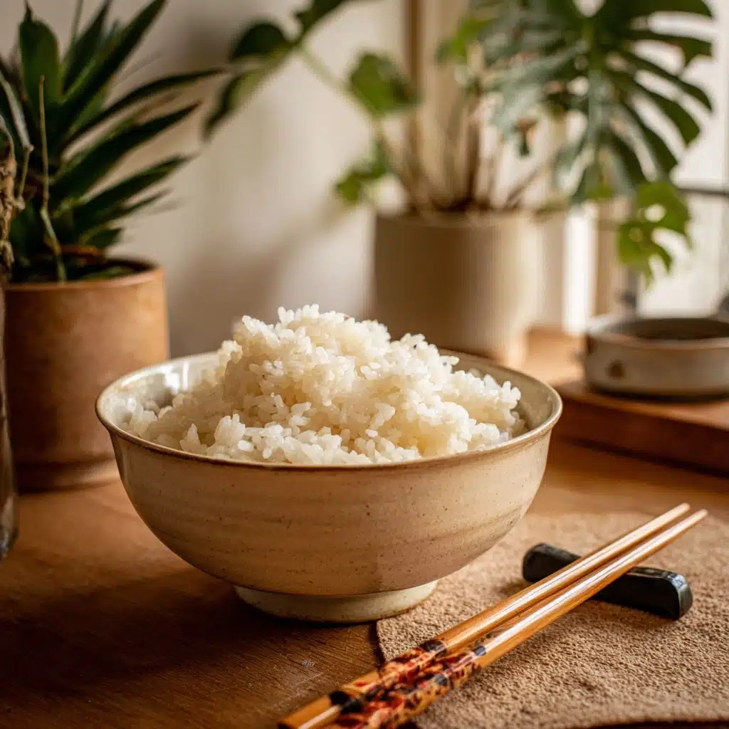 Fluffy Japanese Rice Cooking Method Recipe - Recipe Image