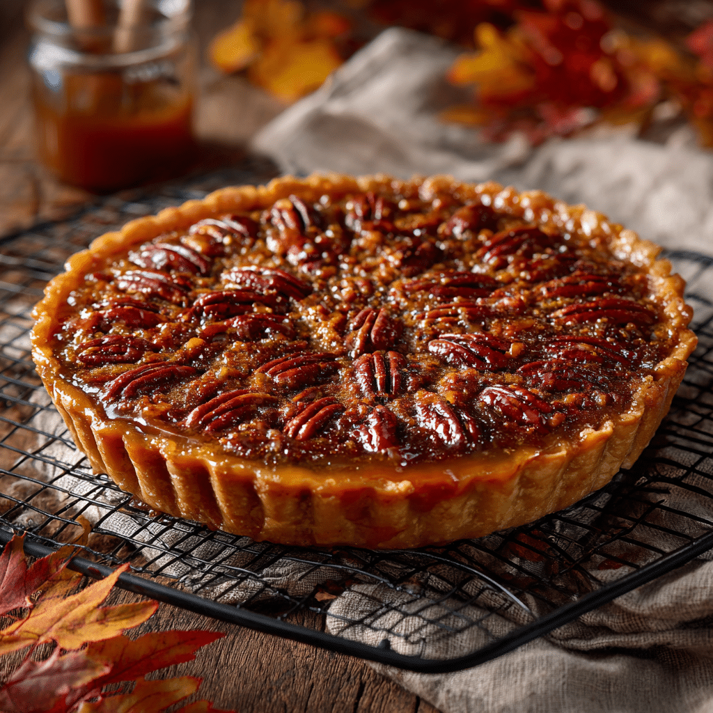 Maple Pecan Tart (vegan) Recipe - Recipe Image