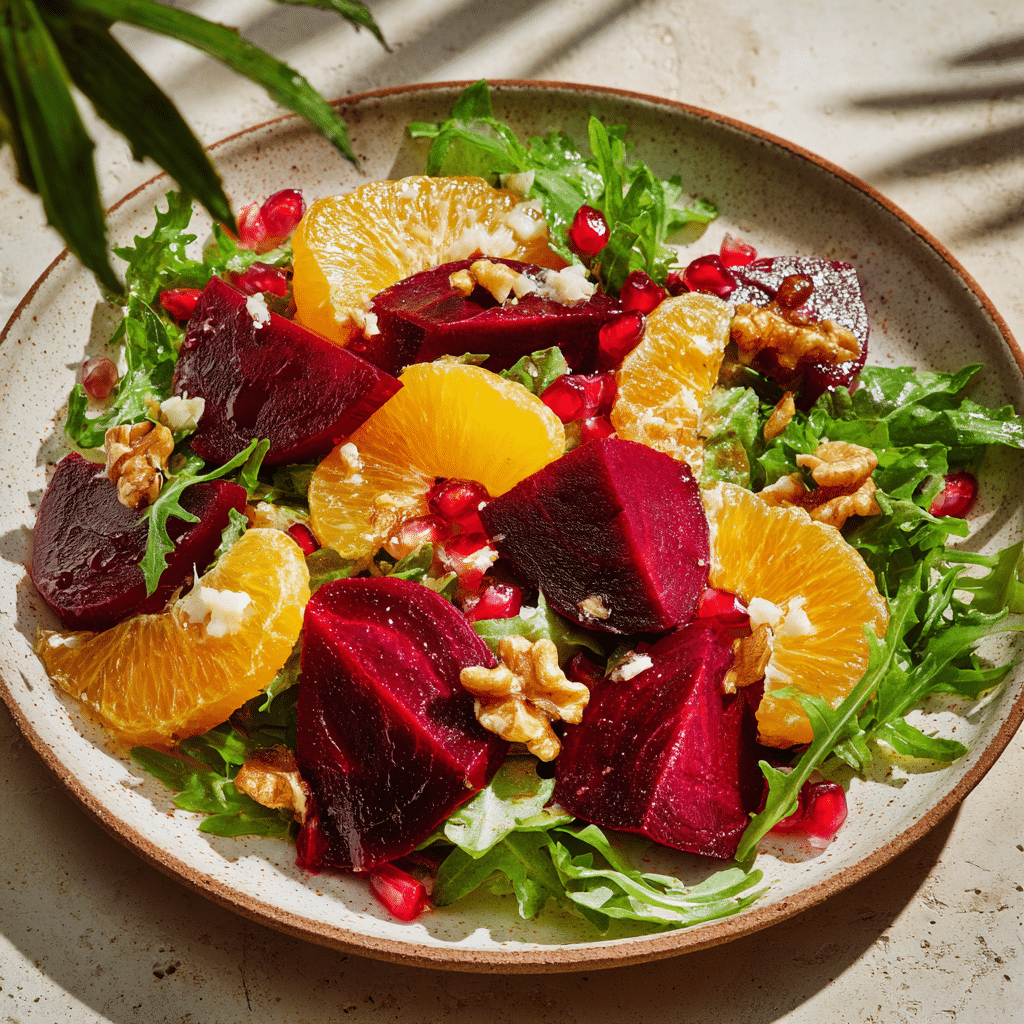 Roasted Beet & Orange Salad with Walnuts Recipe - Recipe Image