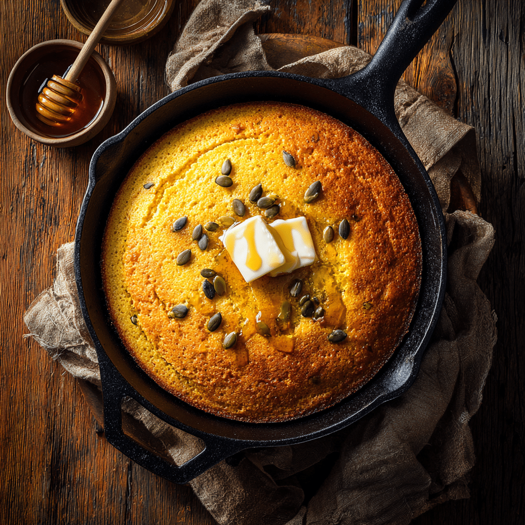 Pumpkin Maple Cornbread Recipe - Recipe Image