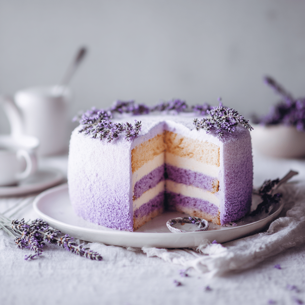 Lavender Vanilla Cloud Cake Recipe