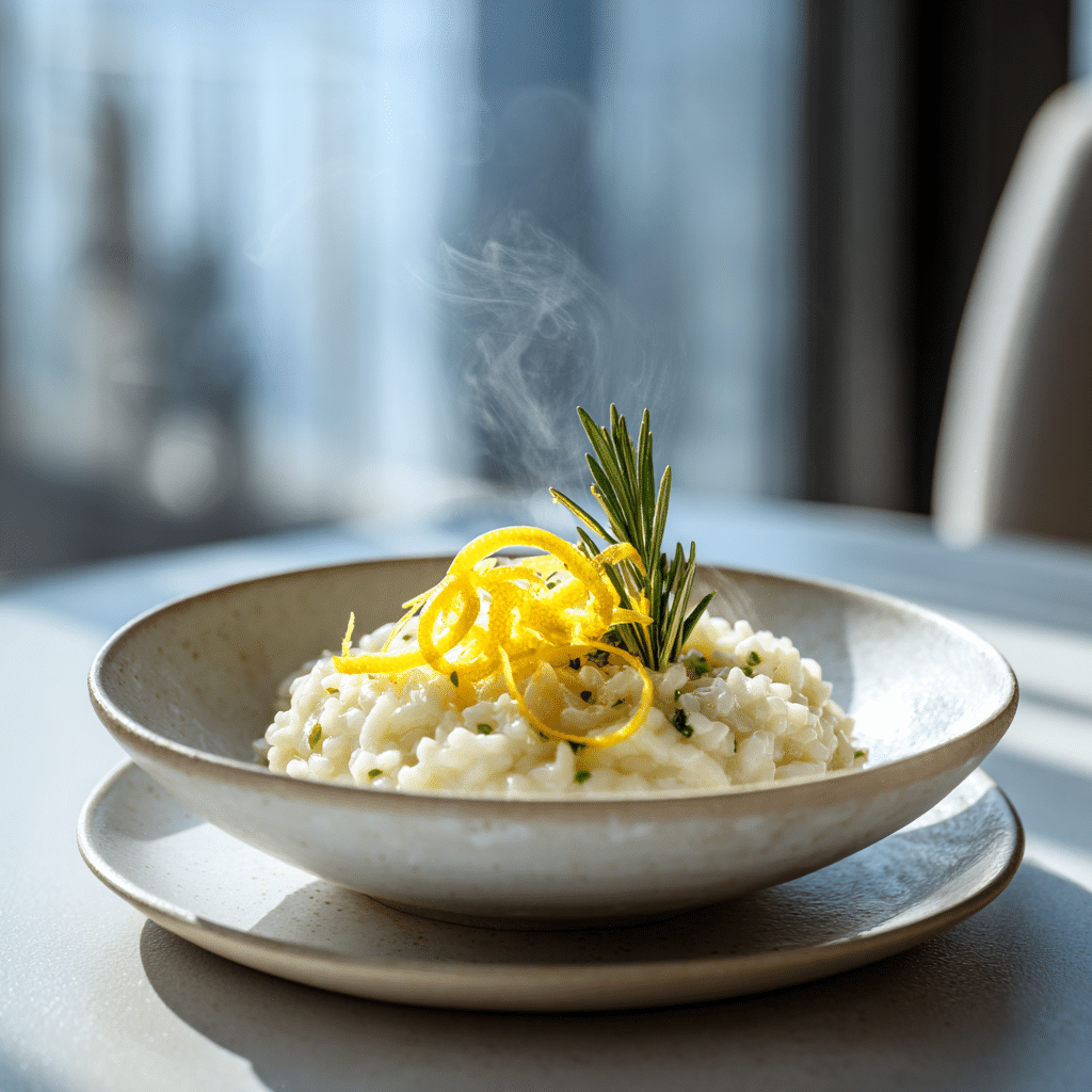 Creamy Lemon Herb Risotto Recipe - Recipe Image