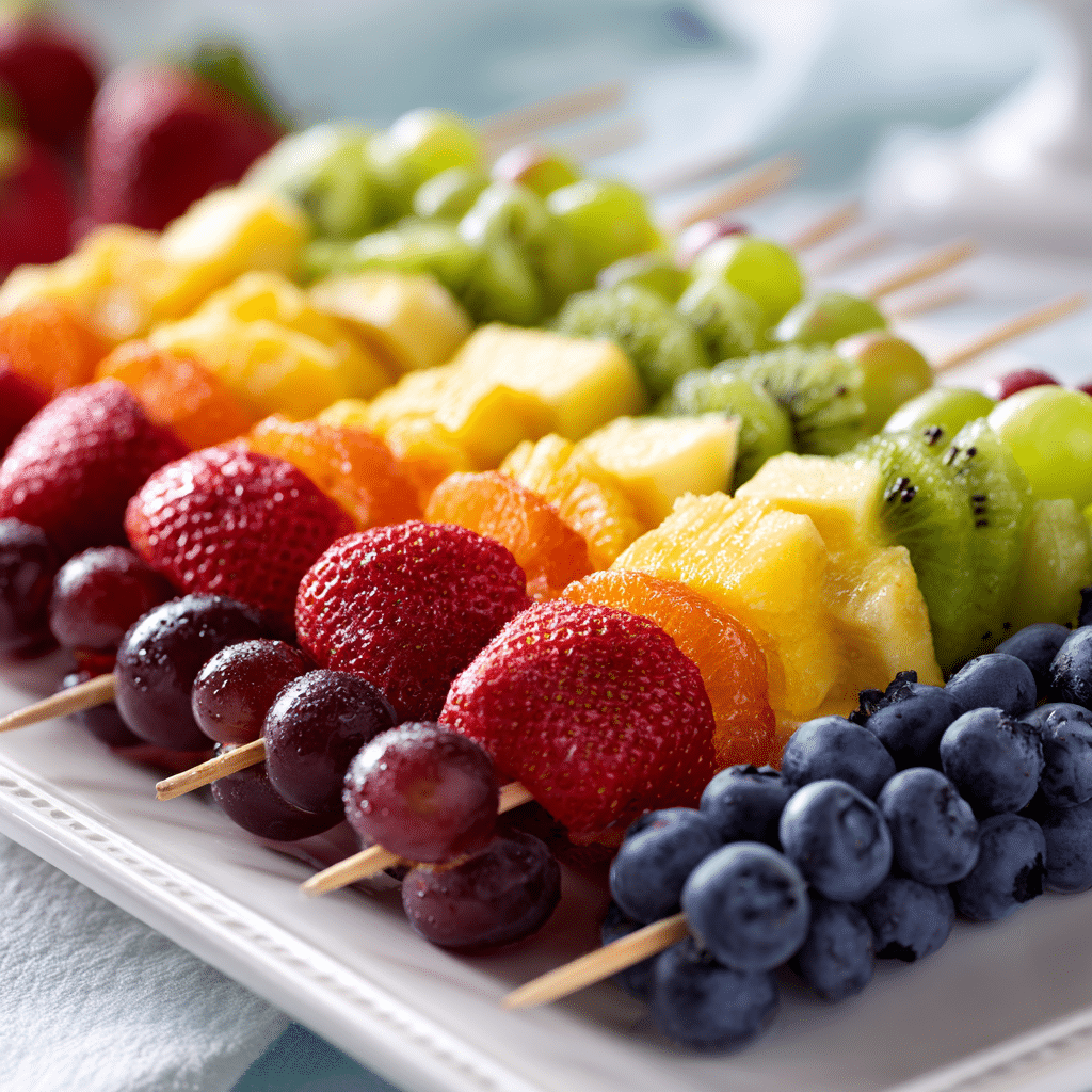 Rainbow Fruit Skewers Recipe - Recipe Image