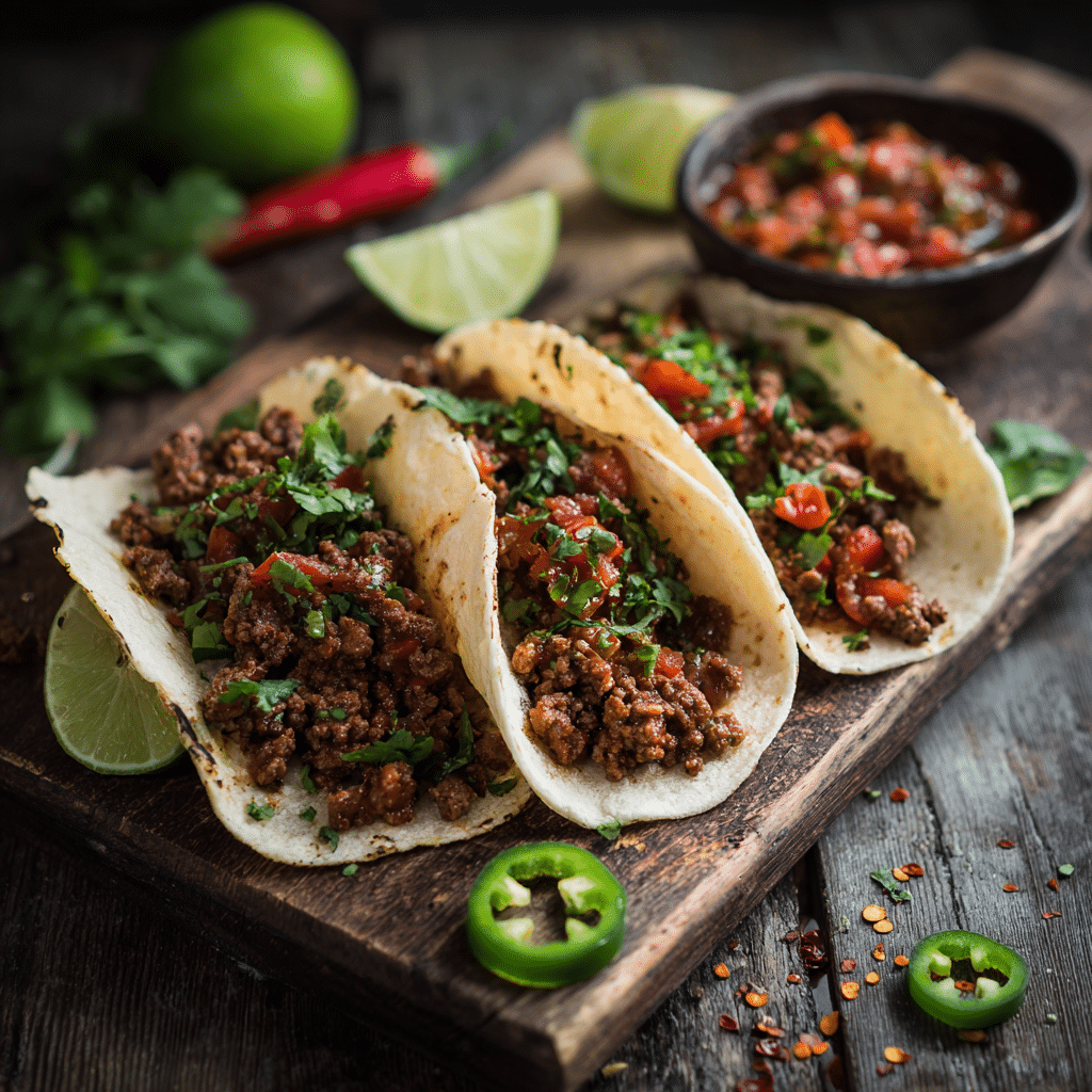 Spicy Beef Tacos Recipe - Recipe Image