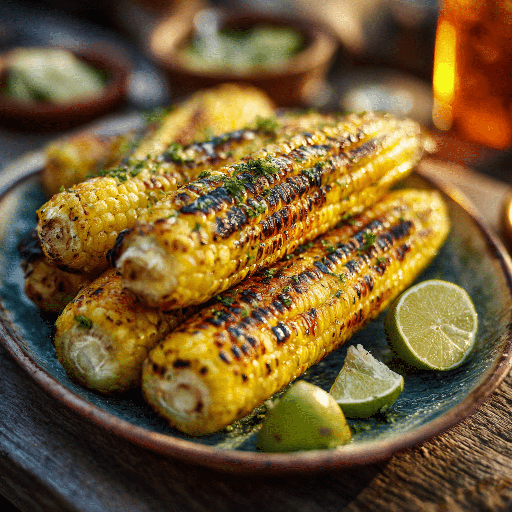 Chili Lime Grilled Corn Recipe - Recipe Image