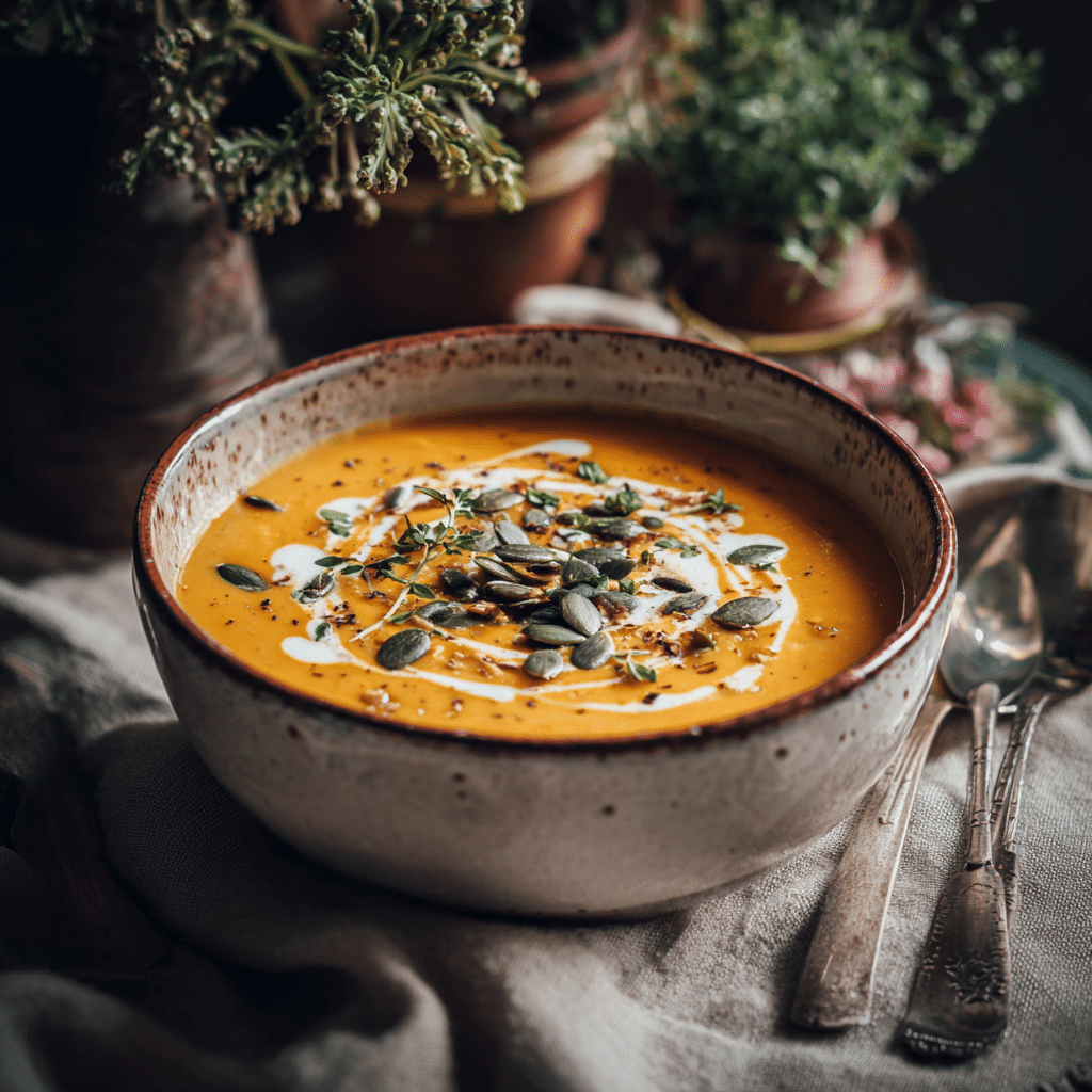 Pumpkin Soup with Coconut Milk