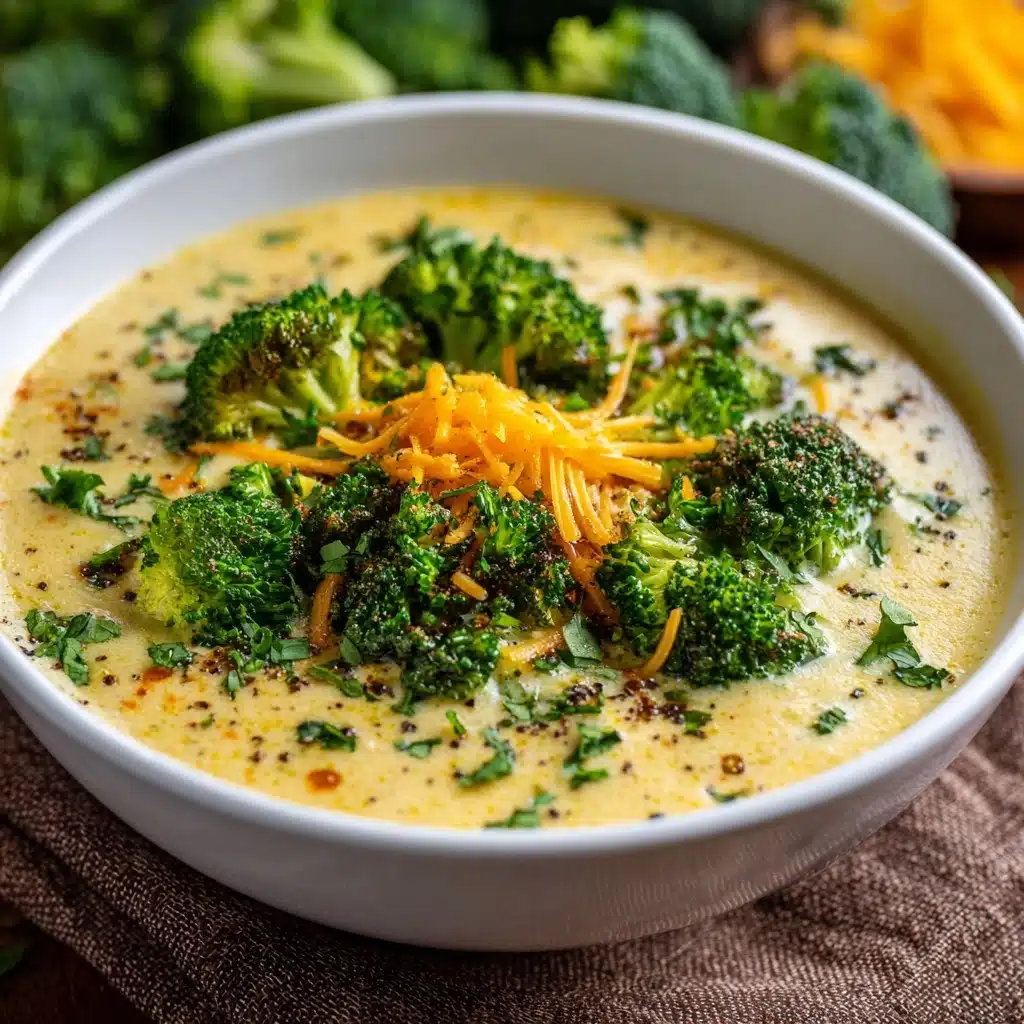 HIGH PROTEIN BROCCOLI CHEDDAR SOUP Recipe - Recipe Image