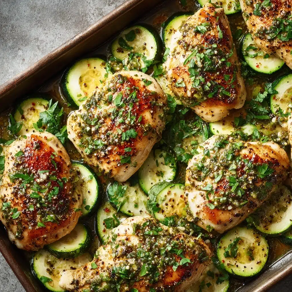 Easy Baked Chicken and Zucchini Recipe - Recipe Image