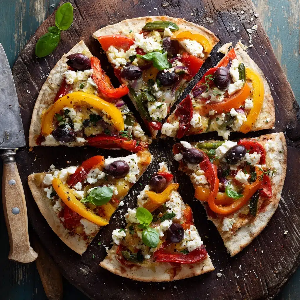Mediterranean Veggie Pizza Recipe - Recipe Image