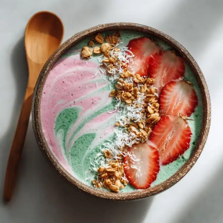 Strawberry Matcha Smoothie Bowl Recipe