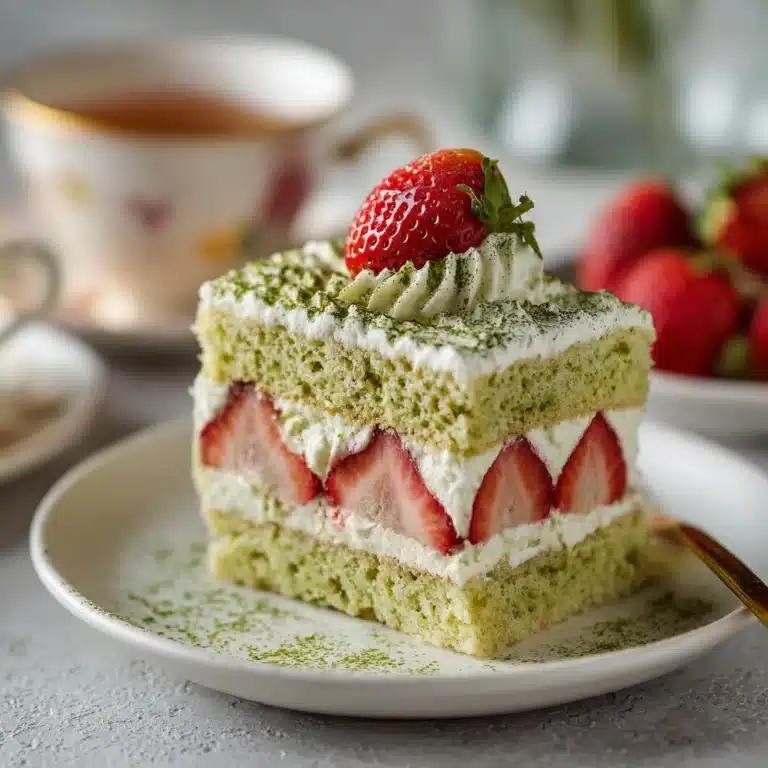 Matcha Strawberry Shortcake Recipe