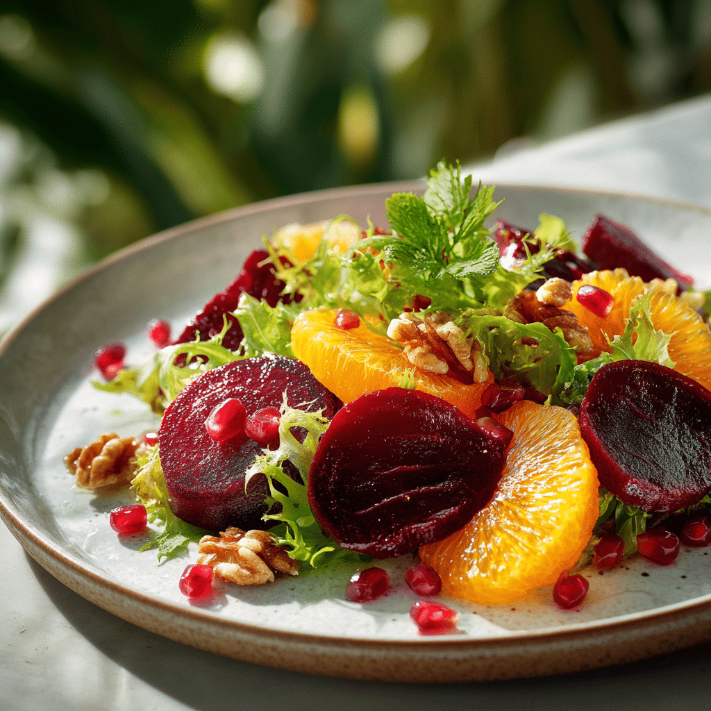 Roasted Beet & Orange Salad with Walnuts Recipe - Recipe Image