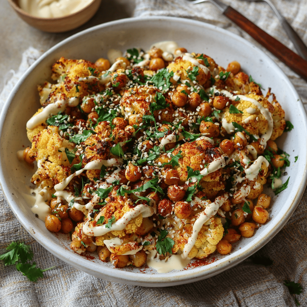 Roasted Cauliflower & Tahini Bowl Recipe - Recipe Image