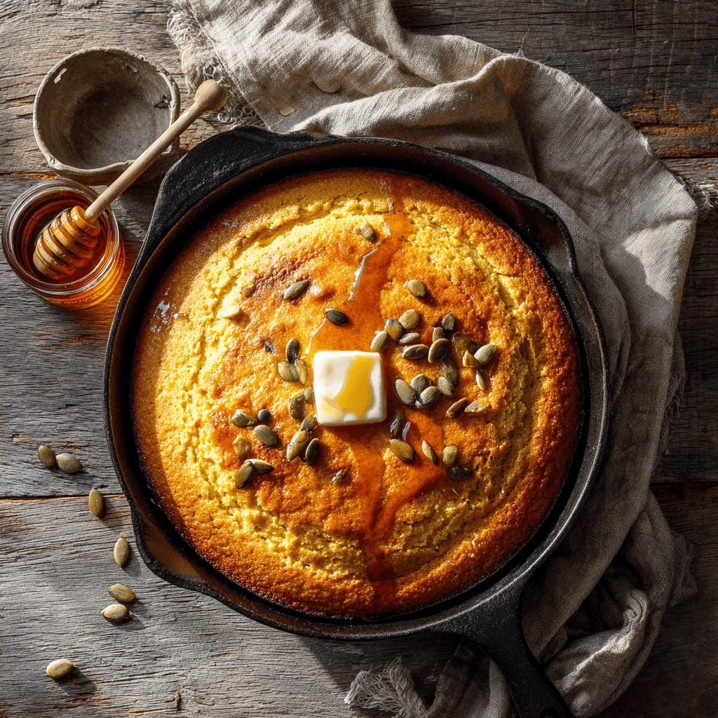 Pumpkin Maple Cornbread Recipe - Recipe Image