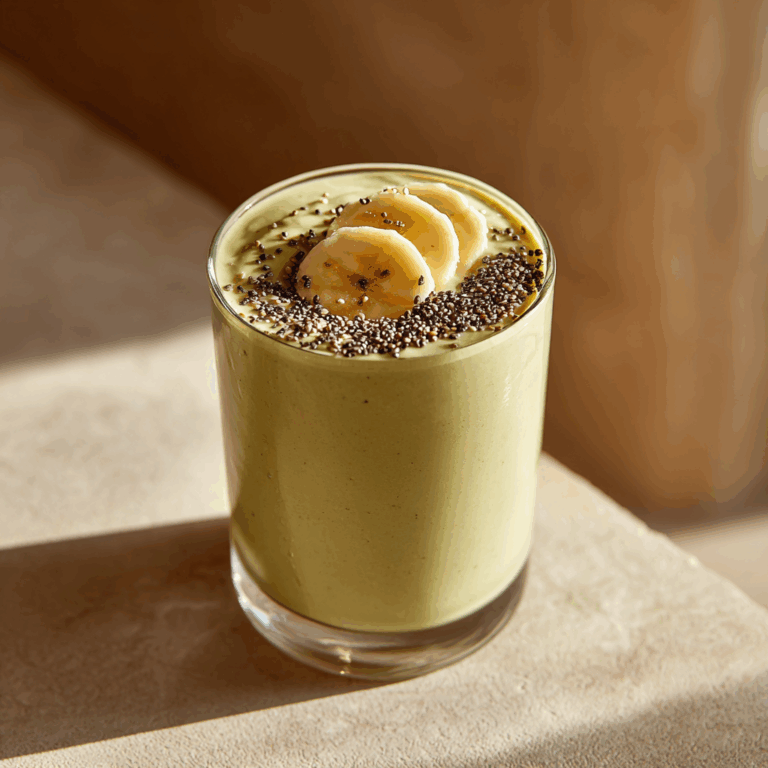 Creamy Avocado Banana Smoothie Recipe