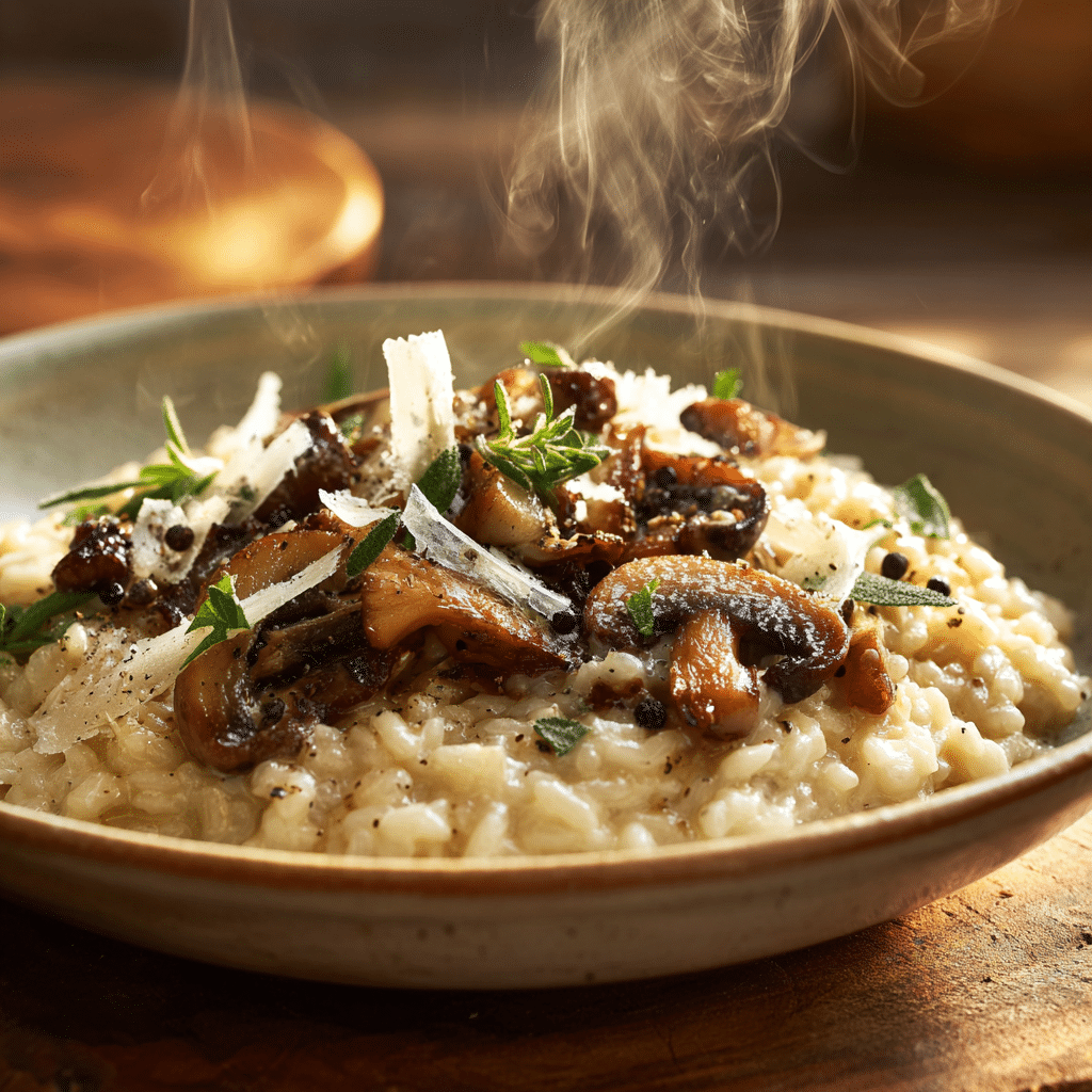 Creamy Mushroom Risotto Recipe - Recipe Image