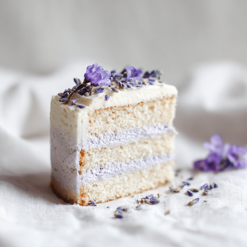 Lavender Vanilla Cloud Cake Recipe - Recipe Image