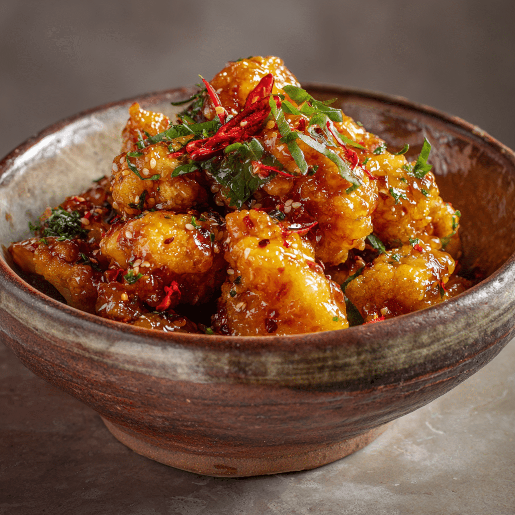 Spicy Mango Glazed Cauliflower Wings Recipe - Recipe Image