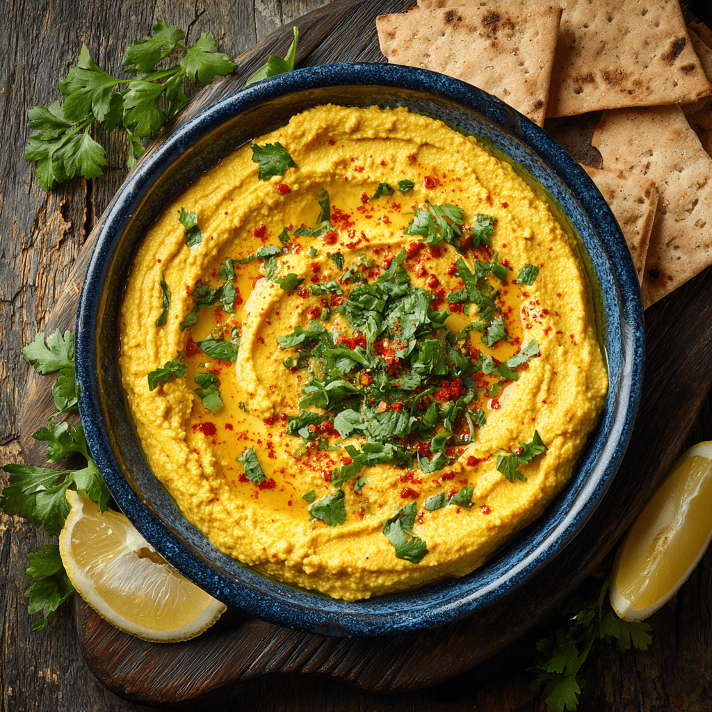 Golden Turmeric Hummus Recipe - Recipe Image