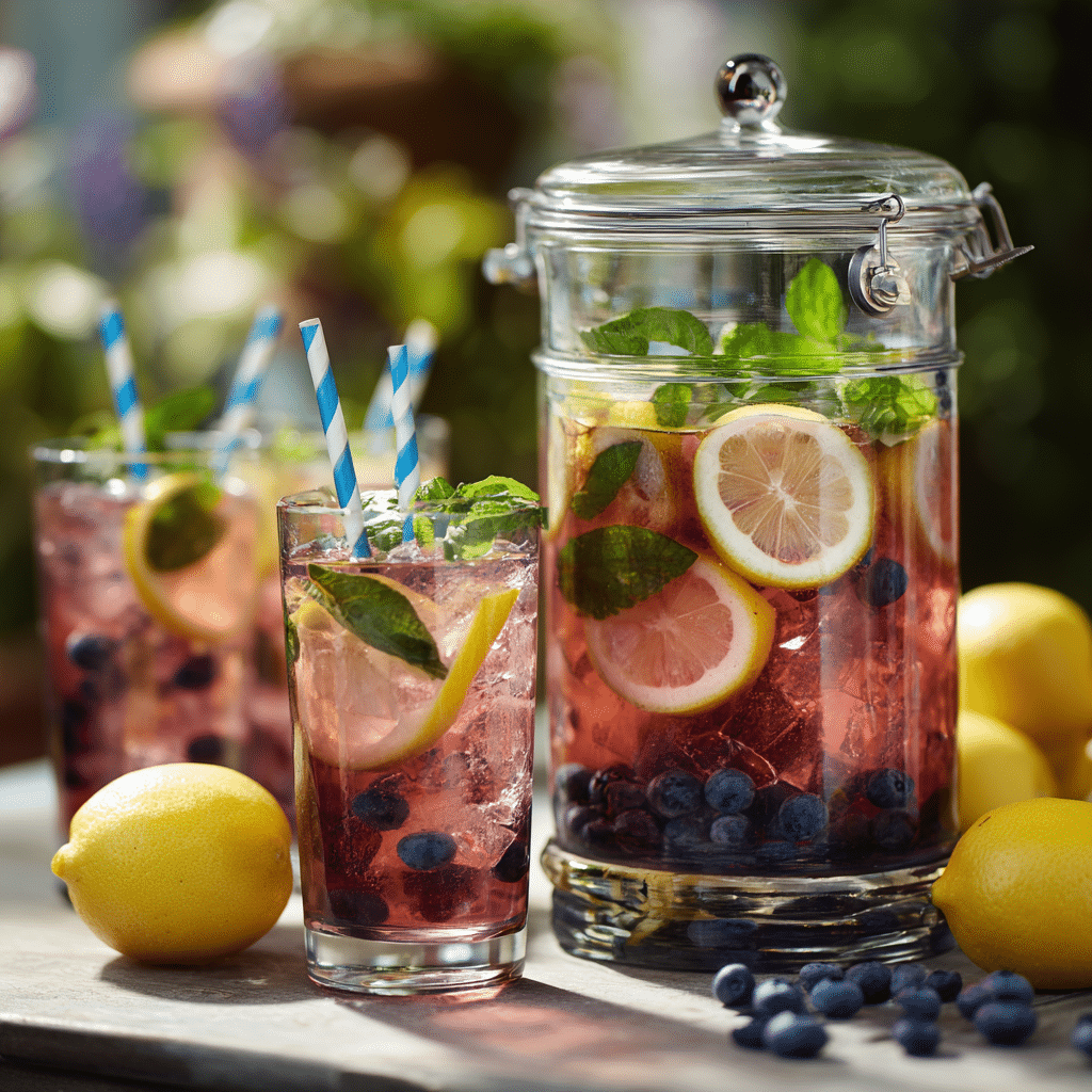 Lemon Blueberry Punch Recipe - Recipe Image