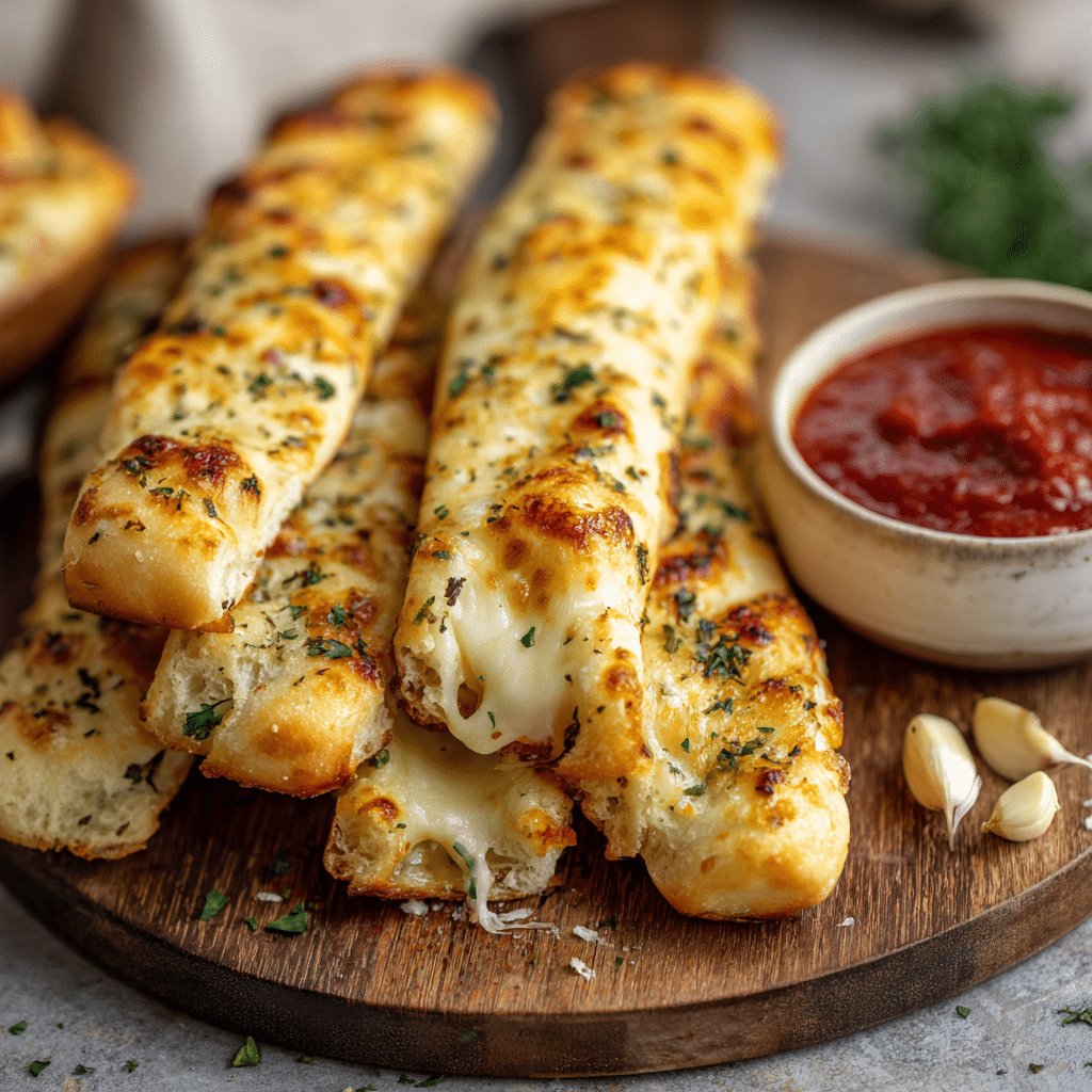 Cheesy Garlic Breadsticks Recipe