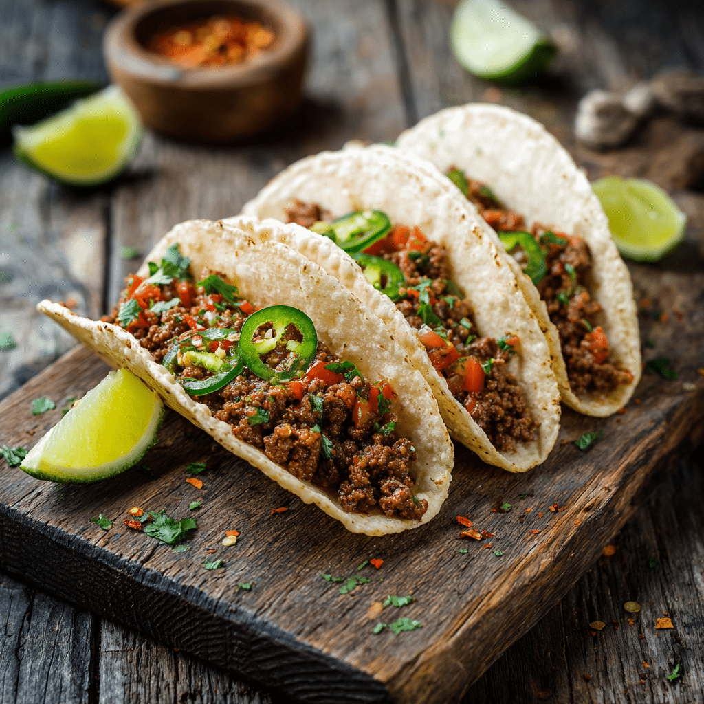 Spicy Beef Tacos Recipe