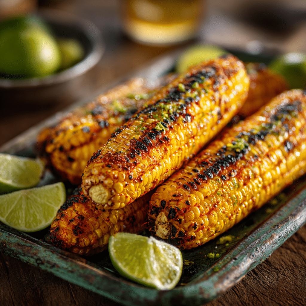 Chili Lime Grilled Corn Recipe